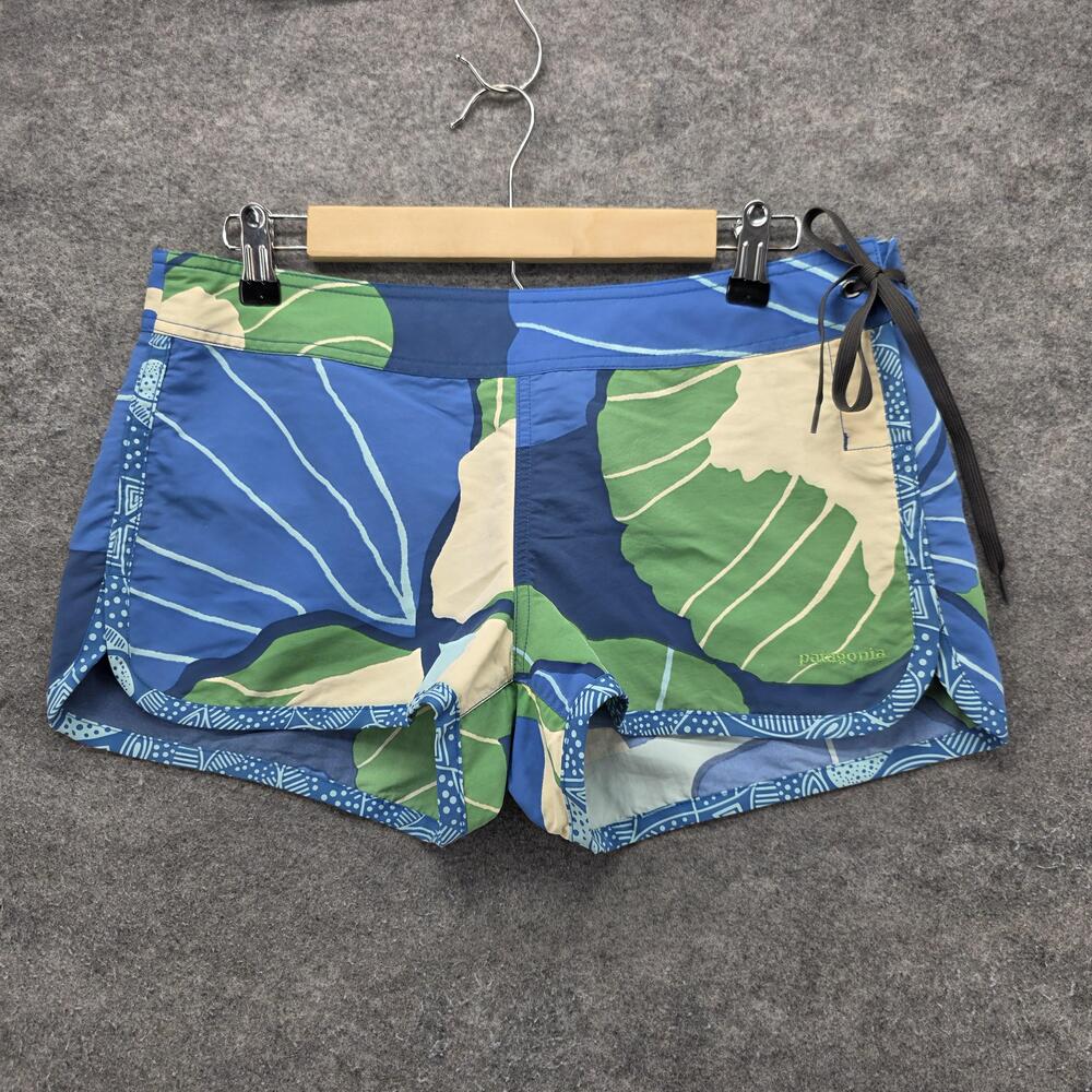 Patagonia Swim Shorts Womens 8 Blue Hot Pants 3 Inseam